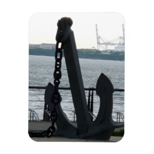 Huge Anchor & Chain 3"x4" Magnet