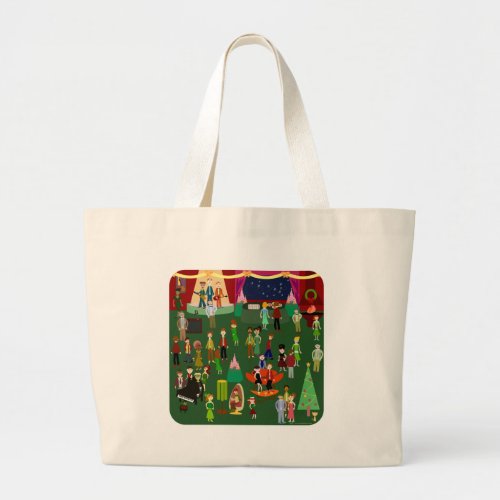 Huge and Happenin Holiday Party Large Tote Bag