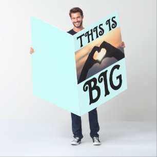 HUGE BIG BIGGEST WEDDING CONGRATULATIONS CARD