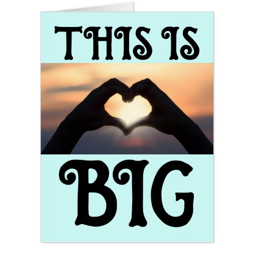 HUGE BIG BIGGEST WEDDING CONGRATULATIONS CARD