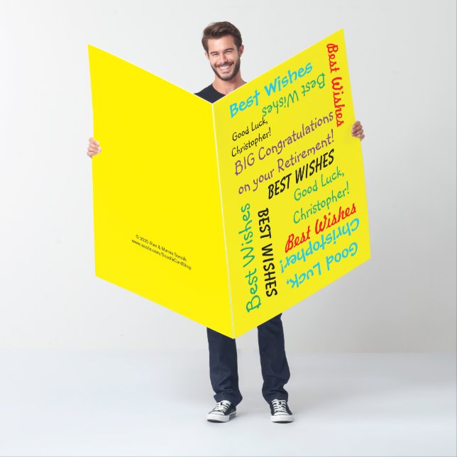 HUGE BIG Retirement Congratulations from All of Us Card (In Situ)