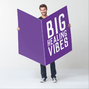 HUGE BIGGEST GET WELL HEALING BIG GREETING CARDS