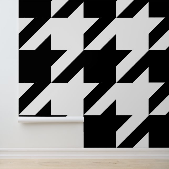 Huge Black and White Houndstooth  Wallpaper (Application)