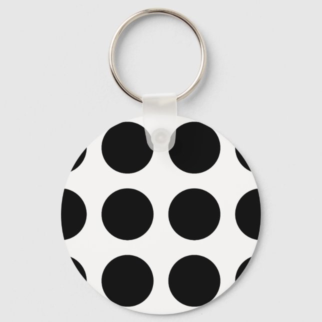 Huge Black Dots Keychain (Front)