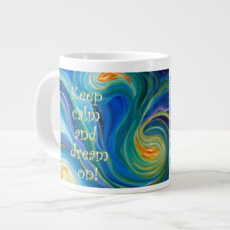 HUGE coffee mug! water, fish, Quote Large Coffee Mug