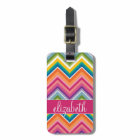 Huge Colorful Chevron Pattern with Name