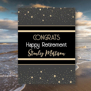Huge Congrats! Happy retirement Custom Card