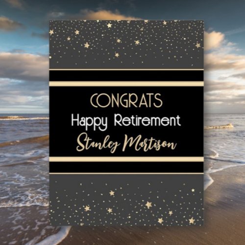 Huge Congrats! Happy retirement Custom Card