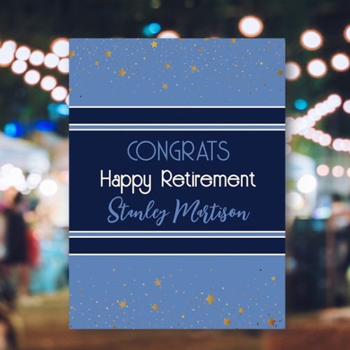 Huge Congrats! Happy retirement Custom Card
