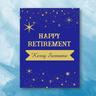 Huge Congrats! Happy retirement Personalized Card