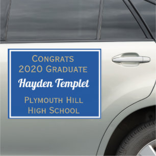 Huge Congrats! Large Grad Car Magnet