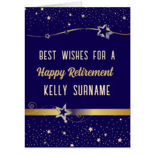 Huge CONGRATS! Large Happy retirement Card