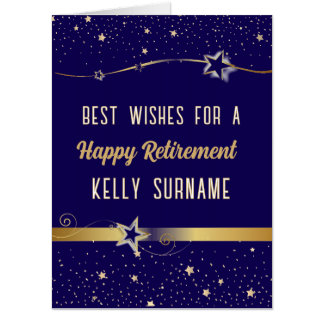 Huge CONGRATS! Large Happy retirement Card
