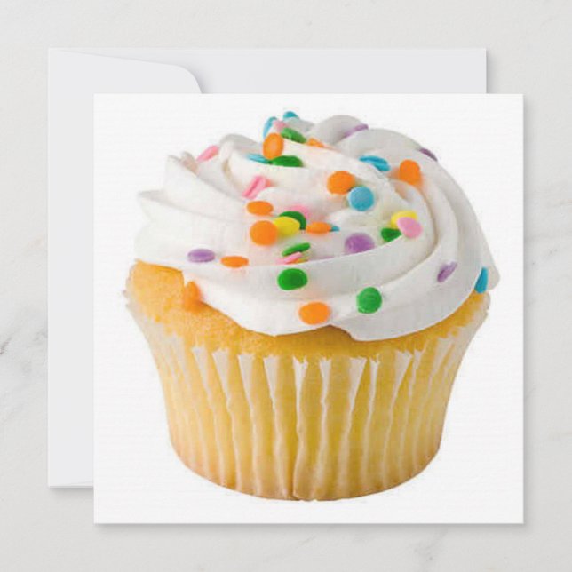 Huge Cupcake popular Invitation (Front)