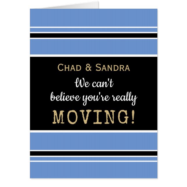 Huge Custom Group farewell/moving card (Front)