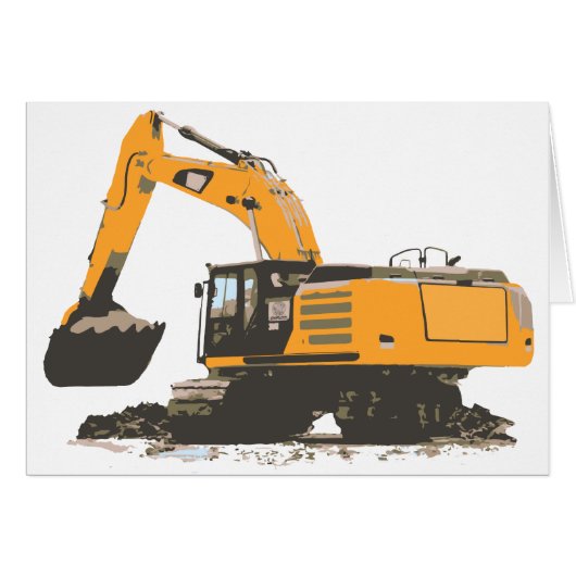 Huge Dirt Excavator Cards (Front Horizontal)