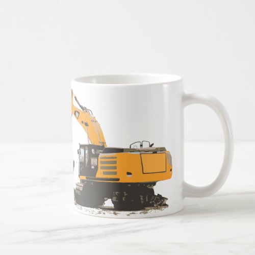 Huge Dirt Excavator Coffee Mug