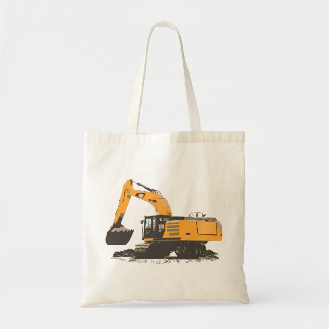 Huge Dirt Excavator Tote Bag (Front)