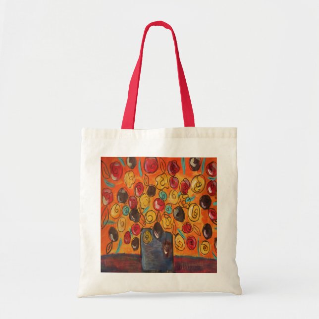 Huge Flowers Tote Bag (Front)