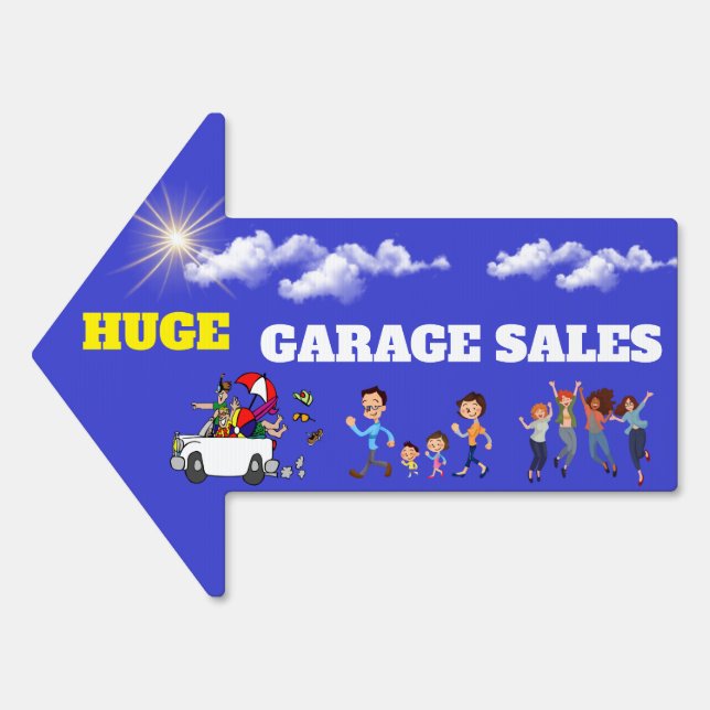 Huge garage sales sign (Front)