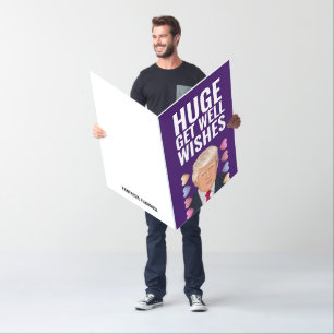 HUGE GET WELL OVERSIZED TRUMP GREETING CARD