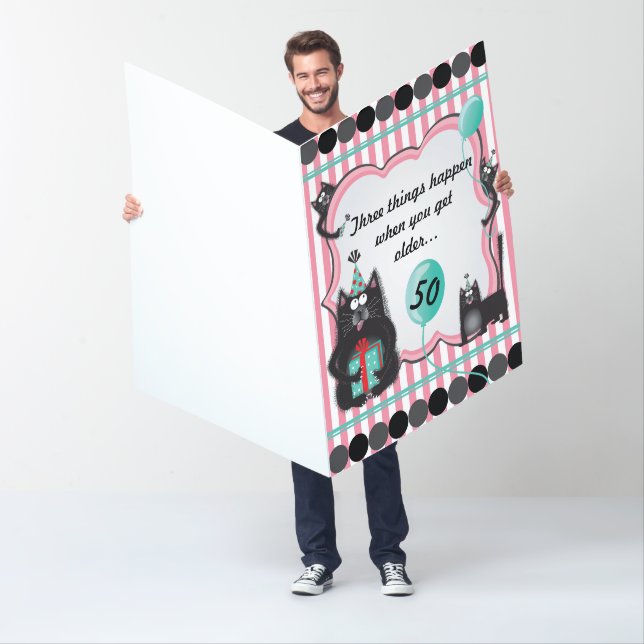 Huge Giant 50th Birthday Card - Memory Loss (In Situ)