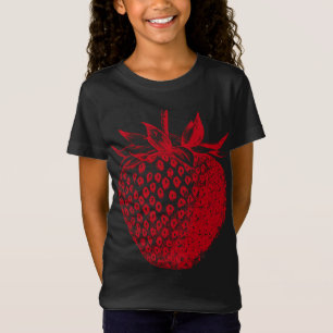 Huge Giant Strawberry Graphic Fruit T-Shirt