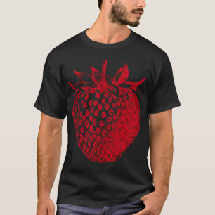 Huge Giant Strawberry Graphic Fruit T-Shirt
