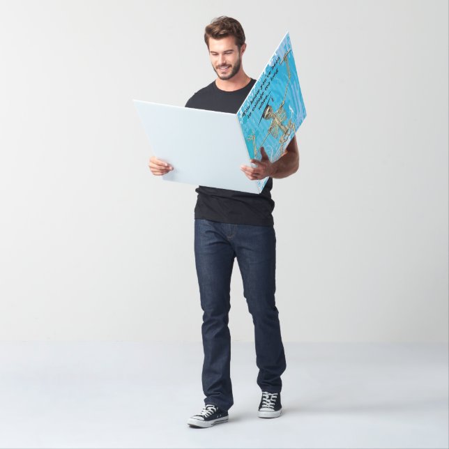 Huge Graduation Card - Skeleton in Grad Cap Card (In Situ)