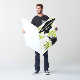 Huge Graduation Card - Throwing Grad Cap Gift Card