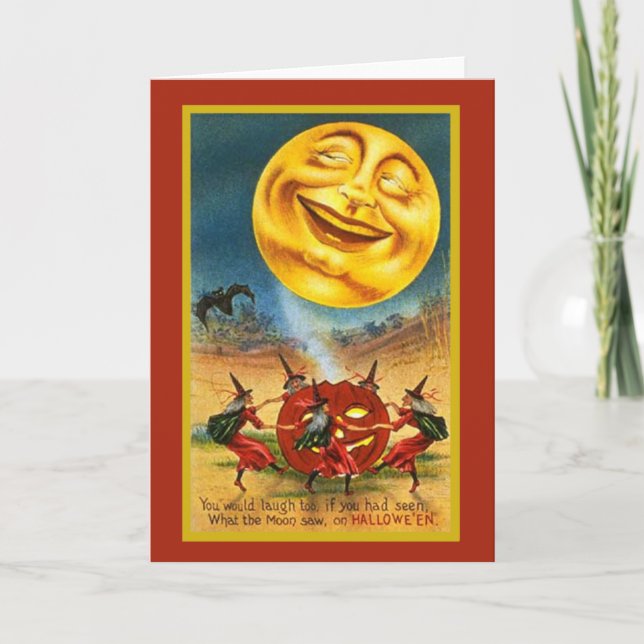 Huge Halloween Moon Card (Front)