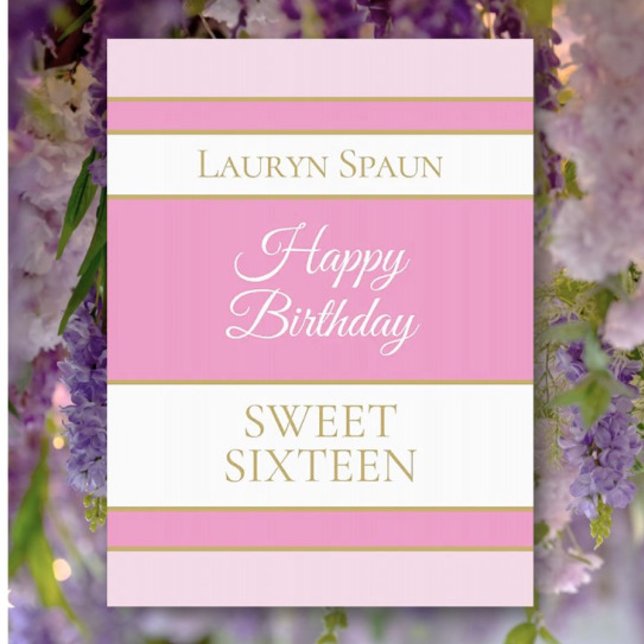 Huge Happy Sweet 16 birthday card (Creator Uploaded)