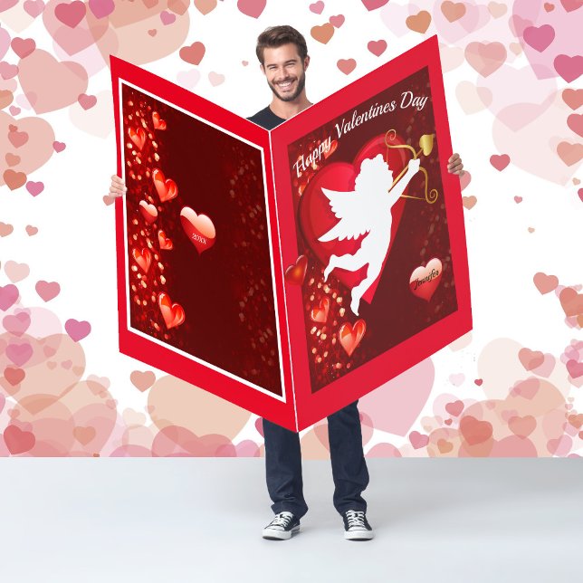 HUGE Happy Valentine's Day Card Personalize Name (Creator Uploaded)