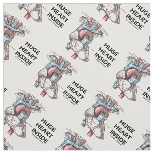 Huge Heart Inside Medical Anatomy Heart Fabric