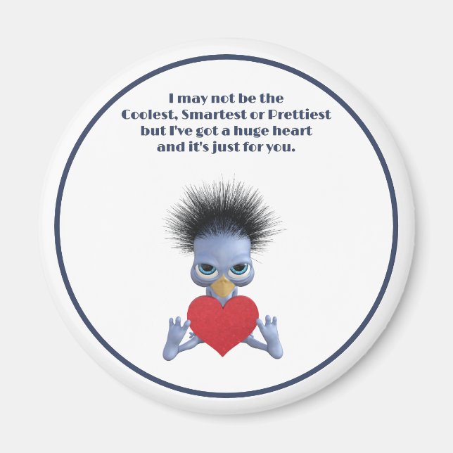 Huge Heart Just For You Valentine’s Day Magnet (Front)