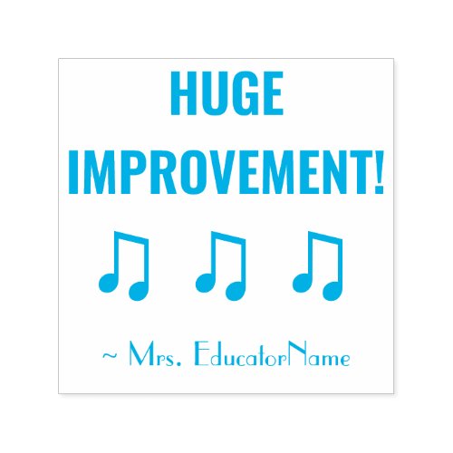 HUGE IMPROVEMENT Feedback Rubber Stamp