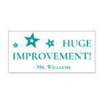[ Thumbnail: "Huge Improvement!" Teacher Rubber Stamp ]