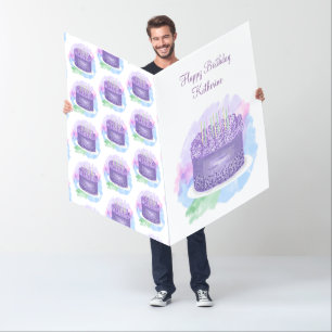 Huge Jumbo Sized Personalized Birthday Card