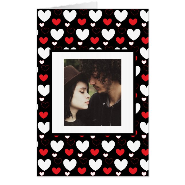 Huge Jumbo Sized Valentine's Day Personalized Pic  Card (Front)