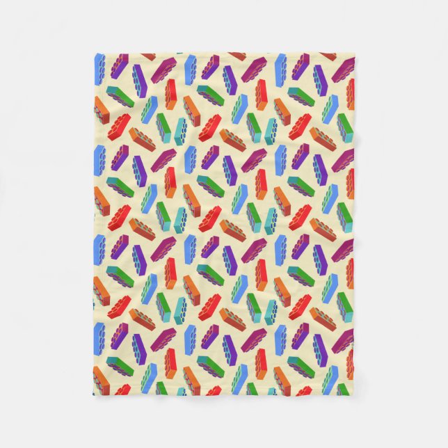 Huge kids’ building blocks pattern soft blanket (Front)