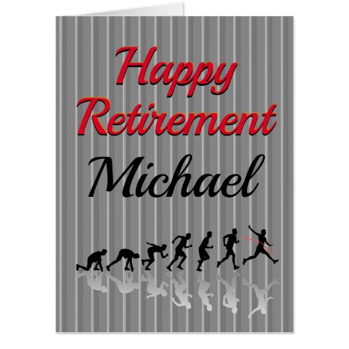 HUGE Male Retirement Card