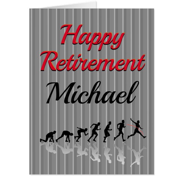 HUGE Male Retirement Card (Front)