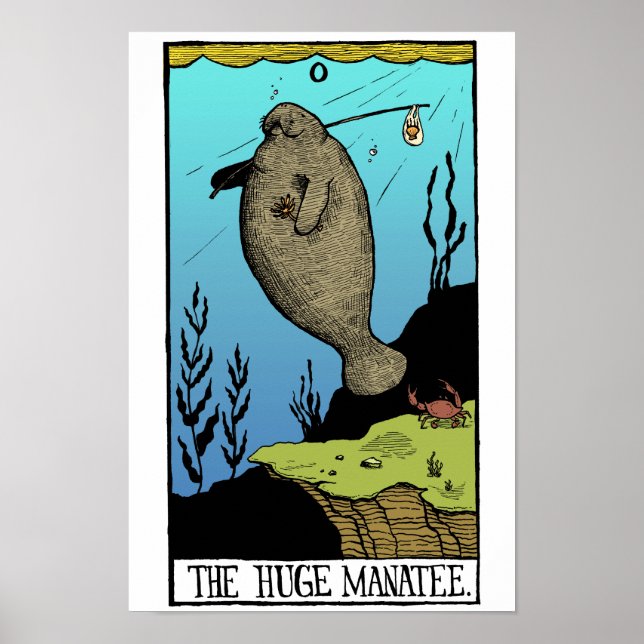Huge Manatee poster (Front)