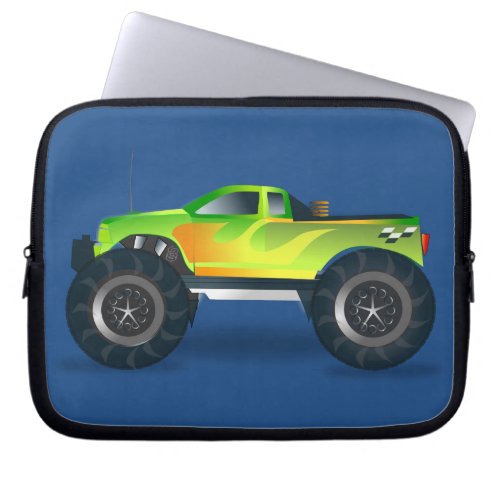 Huge Monster Truck Speedway_lover Design Laptop Sleeve