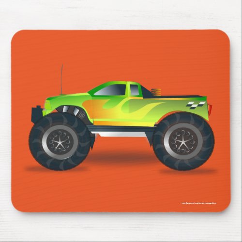 Huge Monster Truck Speedway_lover Design Mouse Pad