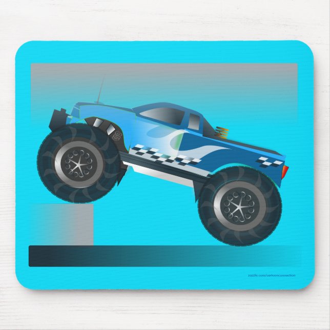Huge Monster Truck Speedway-lover Design Mouse Pad (Front)