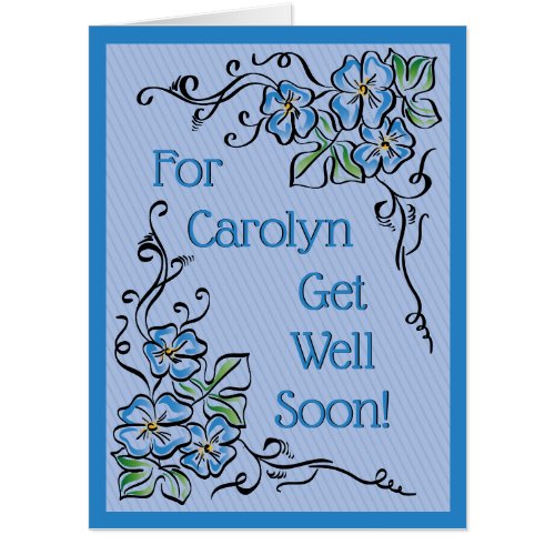 HUGE Personalized Get Well Card