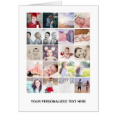 Huge Personalized One Of A Kind Photo Collage Card | Zazzle