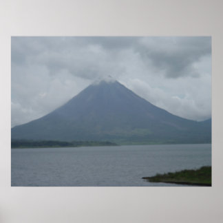 Huge Picture of a Volcano in Costa Rica! Poster