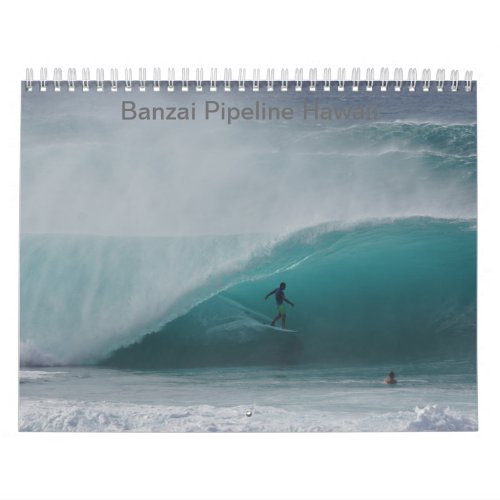 Huge Pipeline Winter Surf Calendar
